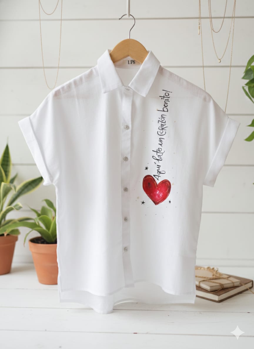 Premium Linen Shirt / Corazón