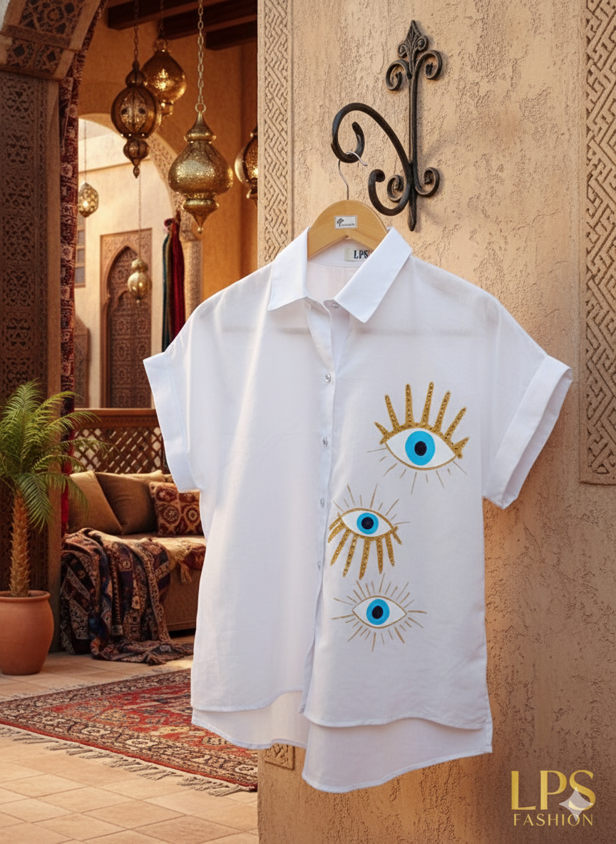 Premium Linen shirt / Turkish eye